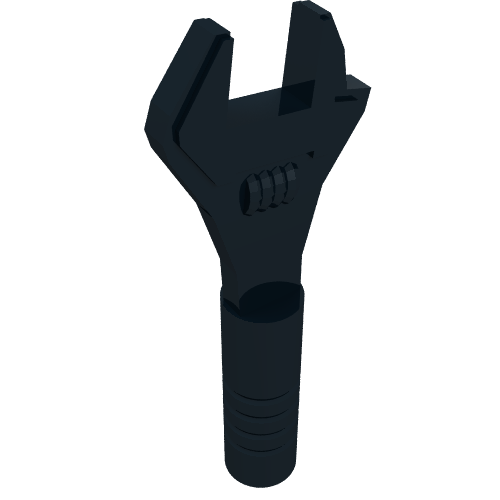 Lego Tool Wrench / Spanner Adjustable / Black