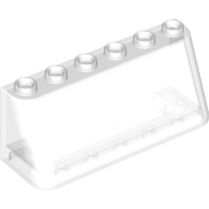 Lego Windscreen 2 x 6 x 2, Thin Top