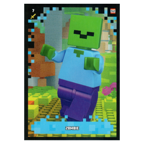 Lego Trading Card, Minecraft Series 2 Boom-Bastic, Standard Card - Zombie / [No Color/Any Color]