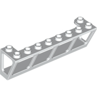 Lego Window 2 x 8 x 2 Boat / White