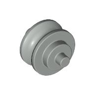Lego Wheel Centre Small with Stub Axles (Pulley Wheel) / Light Gray