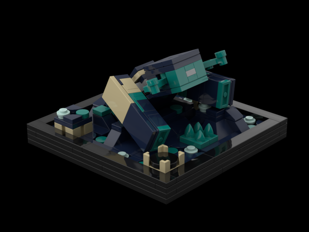 Lego Mine-craft Warden Emerges