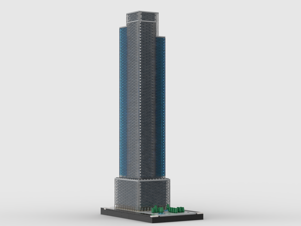 Lego 3 Hudson Boulevard at 1/650th Scale