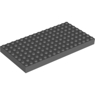 Lego Brick 8 x 16 / Dark Bluish Gray