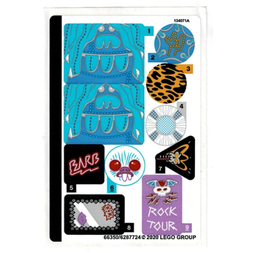 Lego Sticker Sheet for Set 41254-1 / [No Color/Any Color]