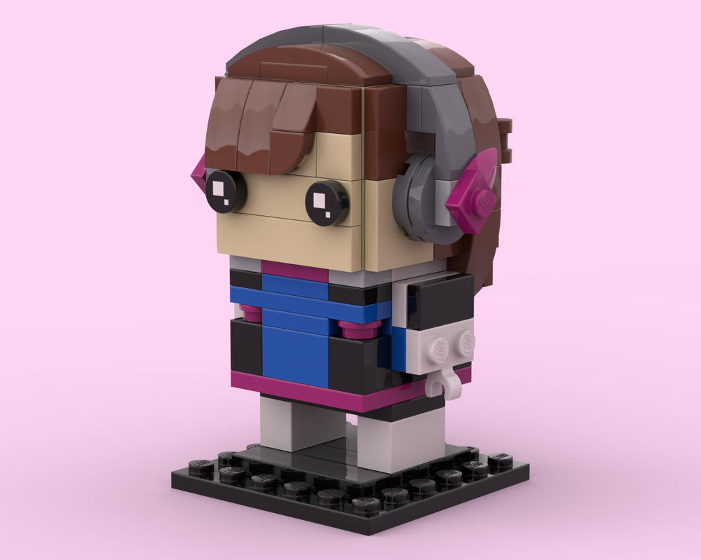 Lego BrickHeadz of D.va from Overwatch