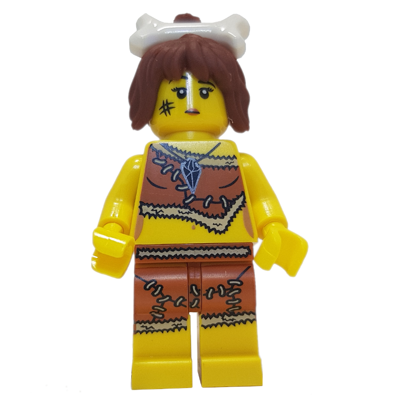 Lego Cave Woman with Bone in Hair