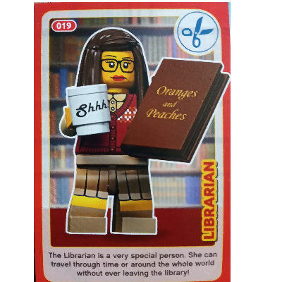 Lego Trading Card, Create the World Incredible Inventions - Librarian / [No Color/Any Color]
