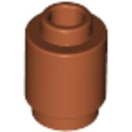 Lego Brick Round 1 x 1 Open Stud / Dark Orange