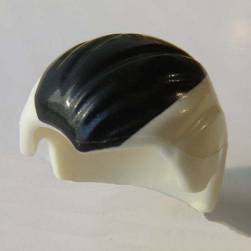 Lego Hair Combed Back with Black Steak on Top