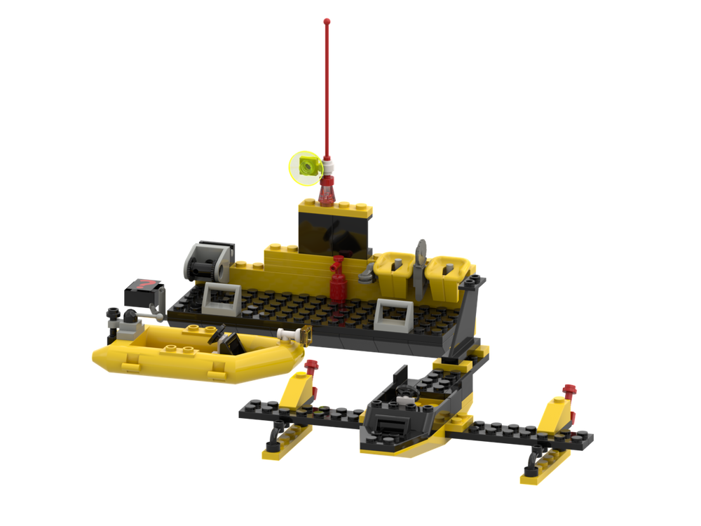 Lego Res-Q - Water Station with Plane