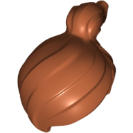 Lego Hair Ponytail Off-center [Plain] / Dark Orange