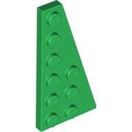 Lego Wedge Plate 6 x 3 Right / Green