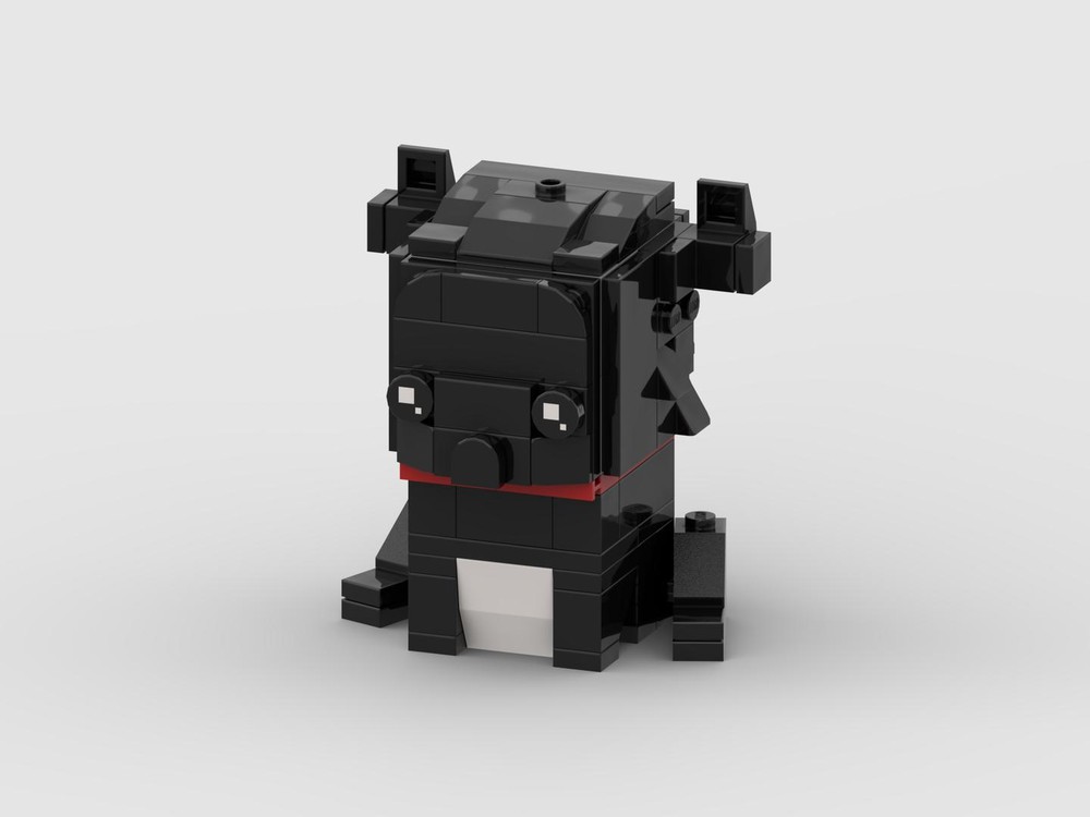 Lego Brickheadz French Bulldog Black and White