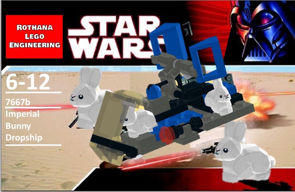 Lego Imperial Bunny Dropship 7667 MOD