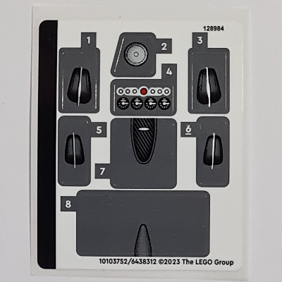 Lego Sticker Sheet for Set 76915-1 / [No Color/Any Color]