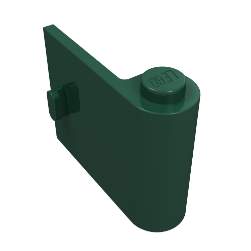 Lego Door 1 x 3 x 2 Right / Dark Green