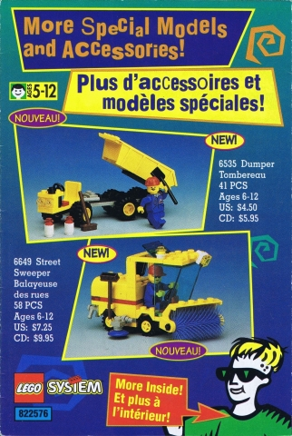 Lego 1995 Insert - Shop at Home - US/Canadian (822576)