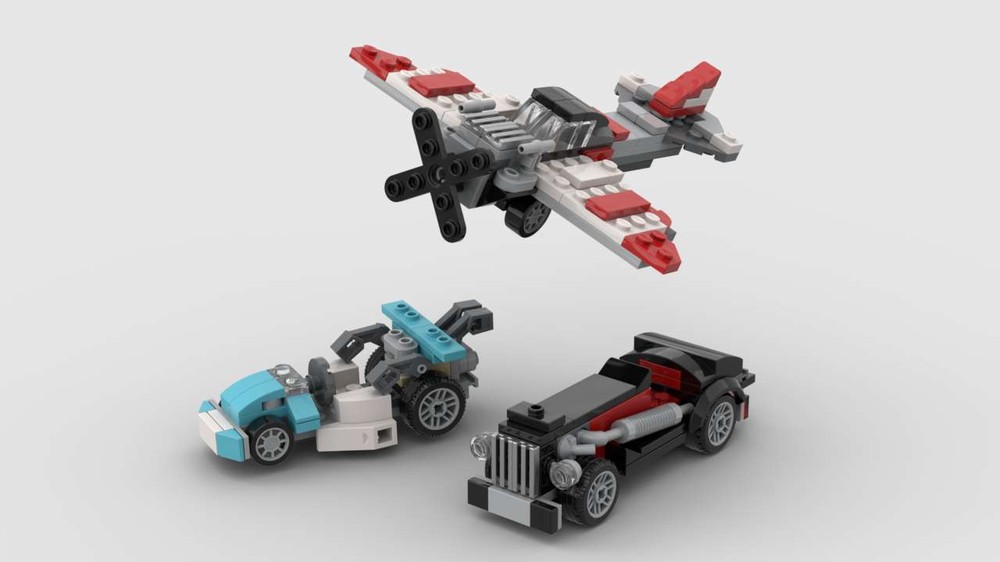 Lego 31146 Hot Rod, Go-Kart, Airplane