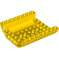 Lego Brick Curved Inverted 8 x 8 x 2 Double / Yellow