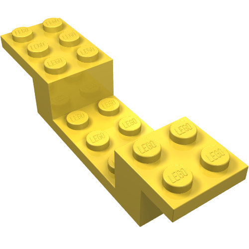 Lego Bracket 8 x 2 x 1 1/3 / Yellow