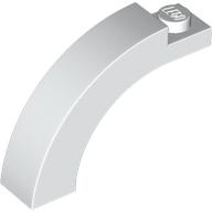 Lego Brick Arch 1 x 4 x 2 1/3 Curved Top / White