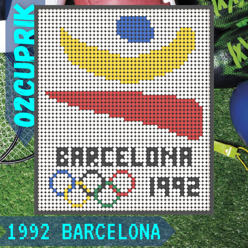 Lego Barcelona 1992 Olympic Poster