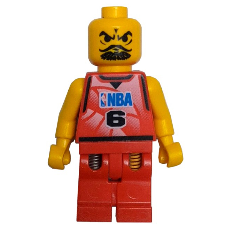 Lego Basketball Player, Red  Torso, Red Legs #6
