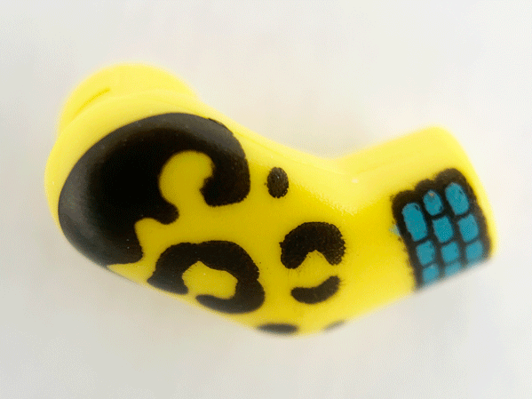 Lego Arm, Right with Spots and Cuffs Pattern