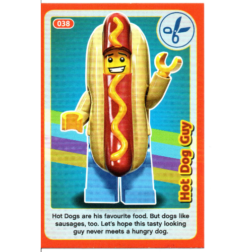 Lego Trading Card, Create the World Incredible Inventions - Hot Dog Guy