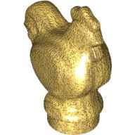 Lego Animal, Chicken [PLAIN] / Pearl Gold