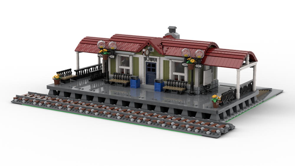Lego Curved Roof Train Station