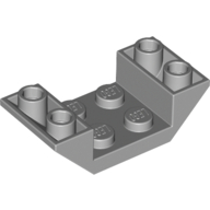 Lego Brick Sloped Inverted 45° 4 x 2 Double with 2 x 2 Recessed / Light Bluish Gray