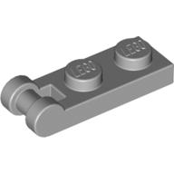 Lego Plate Special 1 x 2 with Handle on End [Closed Ends] / Light Bluish Gray