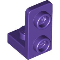 Lego Bracket 1 x 1 - 1 x 2 Inverted / Dark Purple