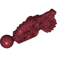 Lego Large Figure Skeletal, Limb, with Ball Joint, and Gear with Axle Hole (Toa Hordika) / Dark Red