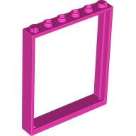 Lego Door Frame 1 x 6 x 6 / Dark Pink