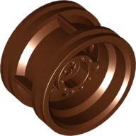 Lego Wheel 30.4 x 20 without Pinholes, with Reinforced Rim / Reddish Brown