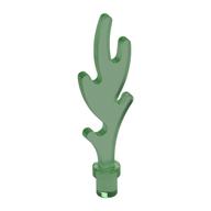 Lego Wave / Flame Rounded with Base Rim / Trans-Green