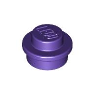 Lego Plate Round 1 x 1 with Solid Stud / Dark Purple