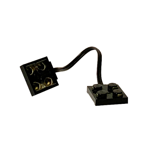 Lego Wire with Brick 2 x 2 x 1/3 Pair, 15L / Black