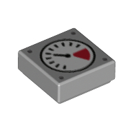 Lego Tile 1 x 1 with Gauge print