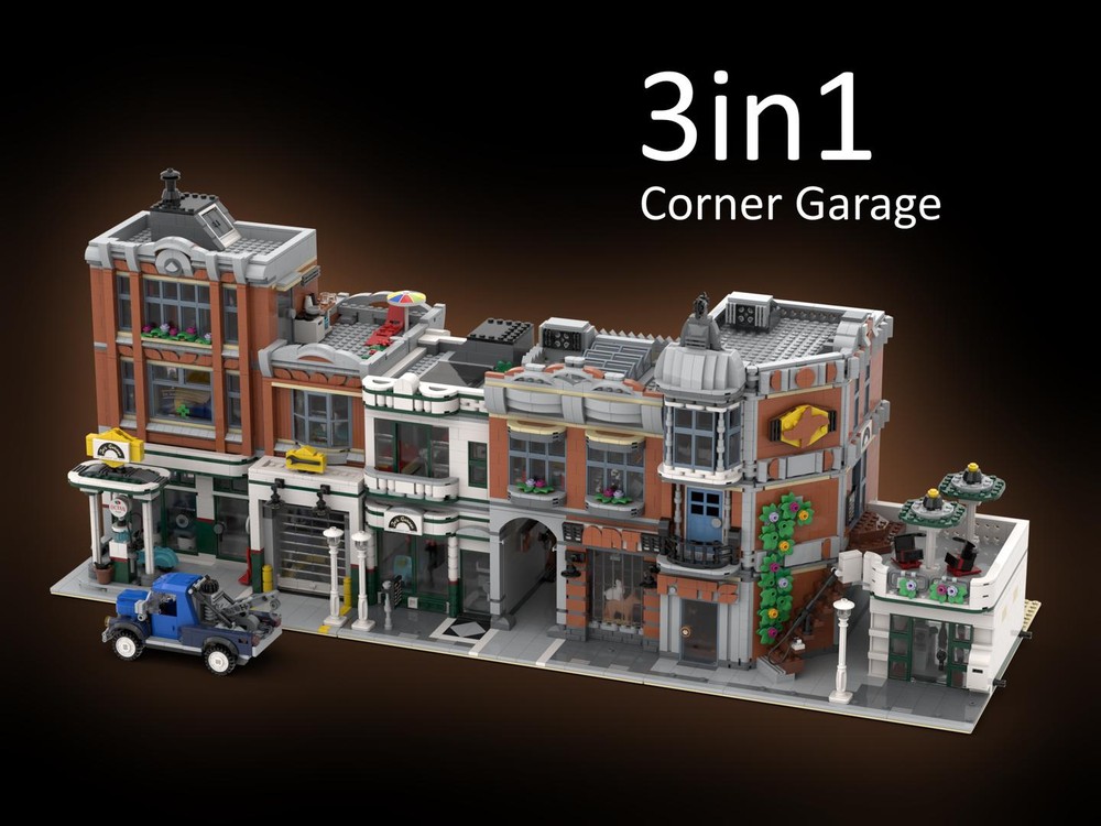 Lego 3in1 10264 Corner Garage Alternative Builds