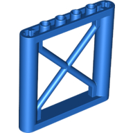 Lego Support 1 x 6 x 5 Girder Rectangular / Blue