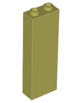 Lego Brick 1 x 2 x 5 / Olive Green