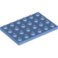 Lego Plate 4 x 6 / Medium Blue