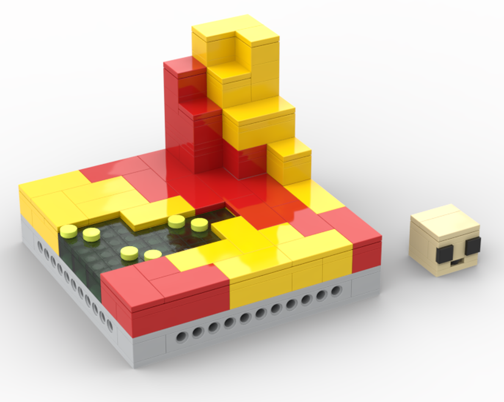 Lego Mine craft Sulfur Biome and Sulfur Cube