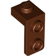 Lego Bracket 1 x 1 - 1 x 2 / Reddish Brown
