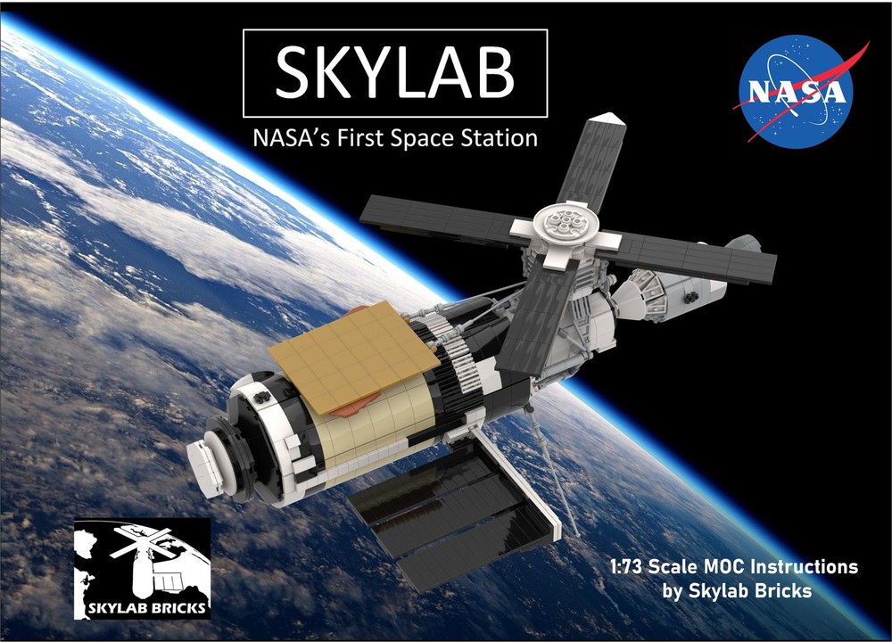 Lego 1:75 Scale Skylab Orbital Workshop.