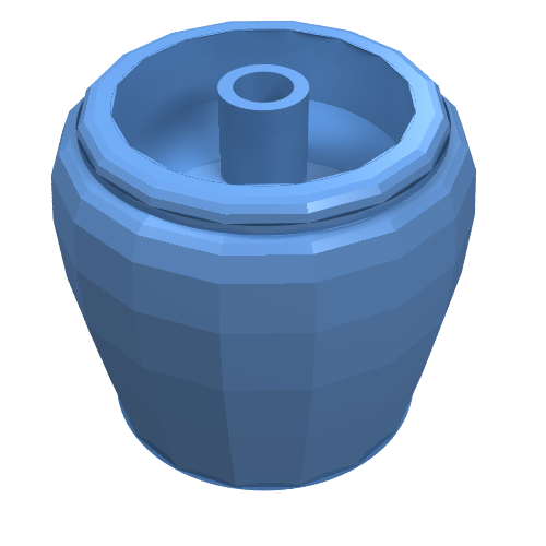 Lego Belville / Scala, Equipment Flower Pot / Medium Blue